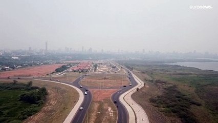 El humo de los incendios se ha apoderado de la capital de Paraguay
