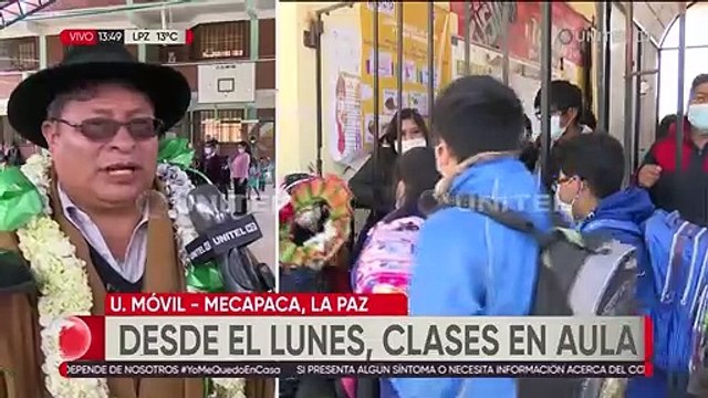 La Paz: Retornan las clases presenciales en colegios que cuenten con medidas de bioseguridad