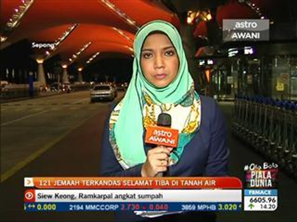 121 jemaah terkandas di Madinah selamat tiba di tanah air