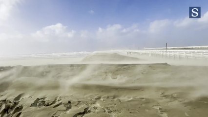 Tempête Eunice à Nieuport
