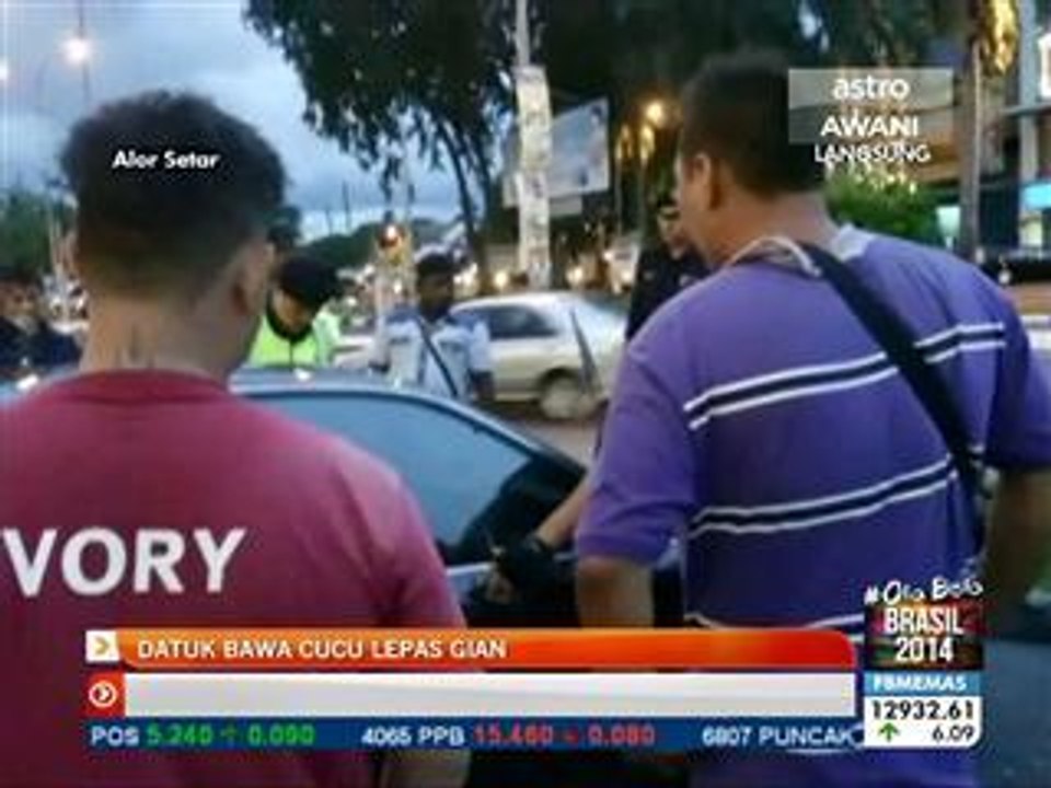 Datuk bawa cucu lepas gian