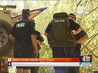 Mayat ditemui dalam perut buaya