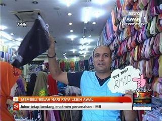 Membeli belah Hari Raya lebih awal