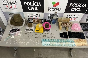 Irmão de assaltante de banco resgatado do presídio PB1 é preso por tráfico em cidade da PB