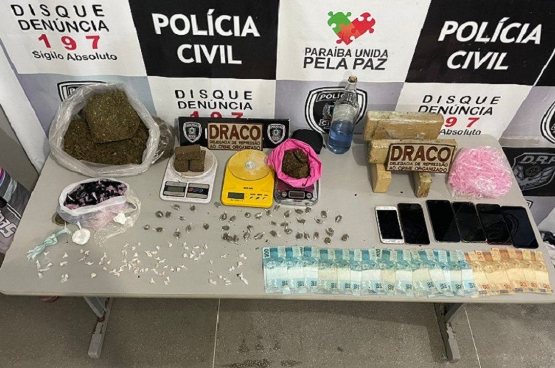 Irmão de assaltante de banco resgatado do presídio PB1 é preso por tráfico em cidade da PB