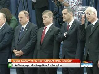 Israel kecewa AS iktiraf kerajaan baru Palestin