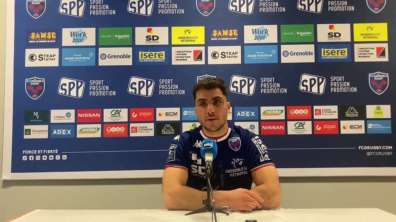 Lucas Dupont après la victoire du FCG contre Aurillac (27-23)