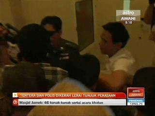 Tentera & polis dikerah lerai tunjuk perasaan