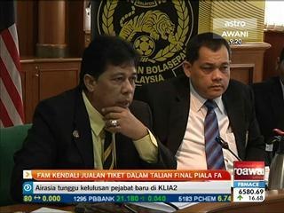 FAM kendali jualan tiket dalam talian final Piala FA