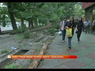 Ribut pasir badai Tehran, 4 terkorban