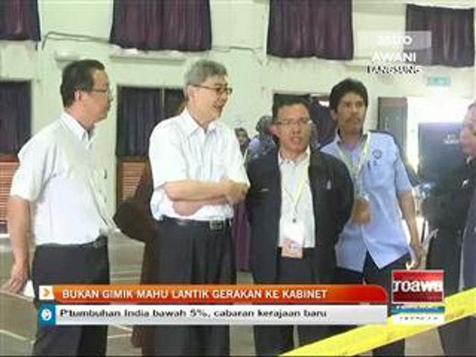 Bukan gimik mahu lantik Gerakan ke kabinet