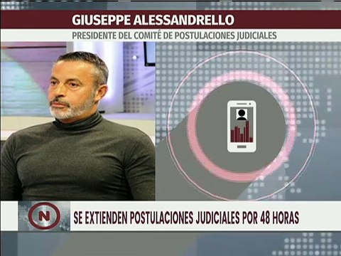 Asamblea Nacional extiende período de postulaciones judiciales por 72 horas más
