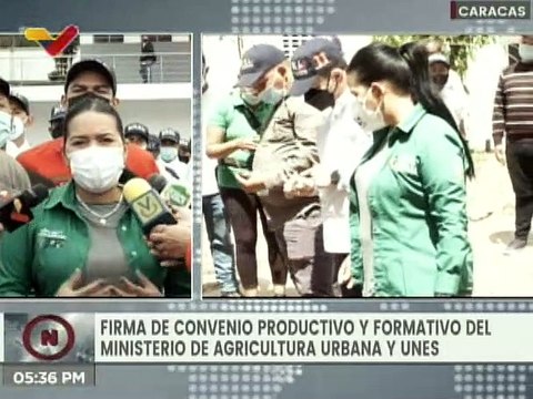 Entérate | Ministerios de Agricultura Urbana y Ecosocialismo firman convenio con la Universidad Nacional Experimental de la Seguridad