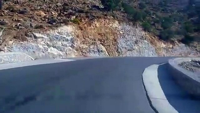 Les virages de la route de Tiznit et Guelmim