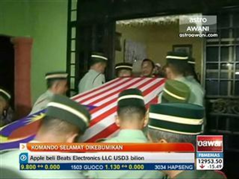 Komando selamat dikebumikan