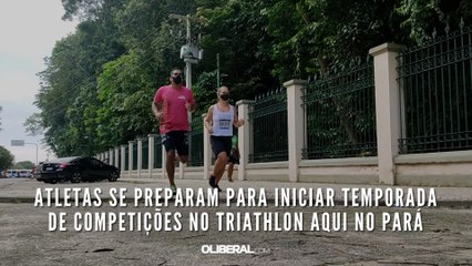 Atletas se preparam para iniciar temporada de competições no triathlon aqui no Pará