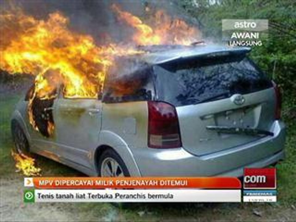 MPV dipercayai milik penjenayah ditemui