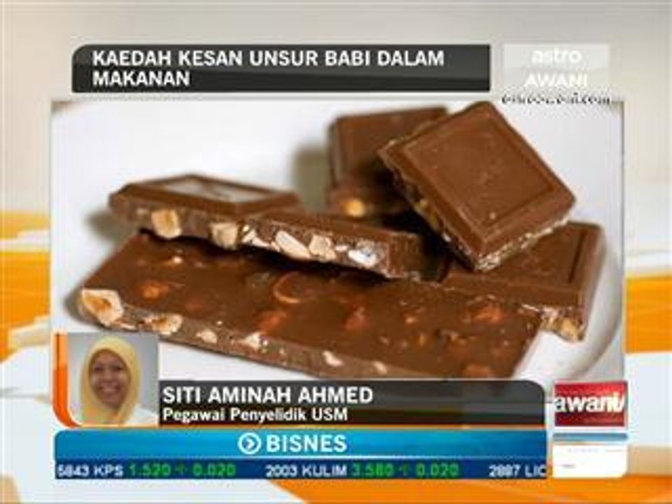Kaedah kesan unsur babi dalam makanan