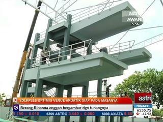 Zolkples optimis venue akuatik siap pada masanya