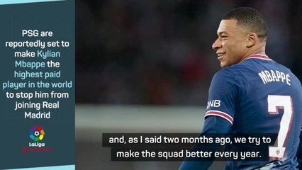 Скачать видео: Real always looking to be 'better', says Ancelotti on Mbappé links