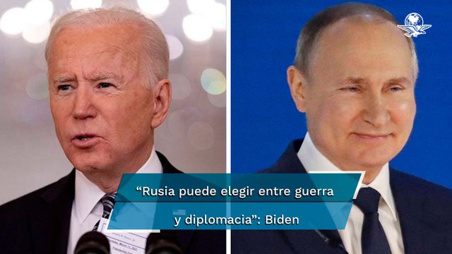 Biden alerta que Putin tomo la decisión de invadir Ucrania; espera que la diplomacia actúe