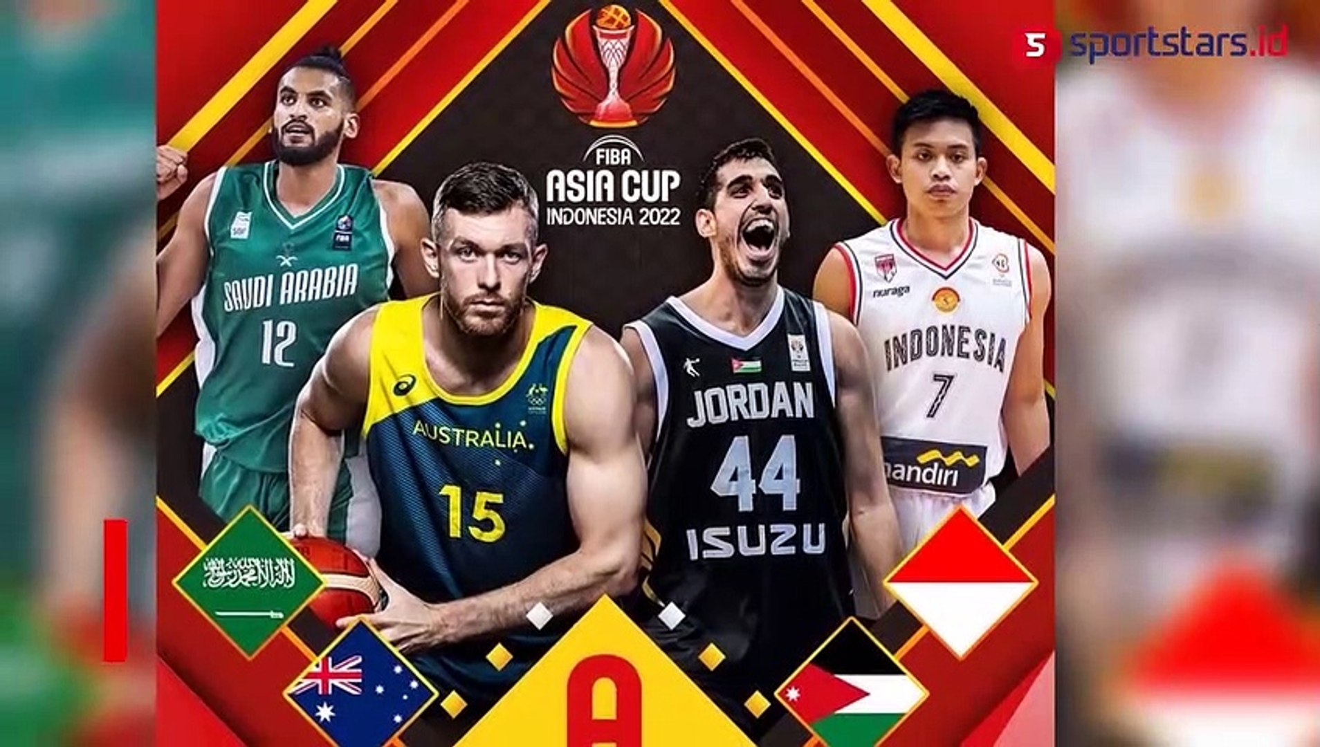 ⁣FIBA Asia Cup 2022, Indonesia Tergabung di Grup A Bersama Juara Bertahan Australia