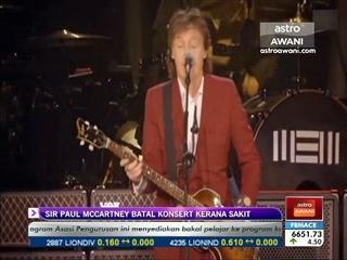 Sir Paul Mccartney batal konsert kerana sakit