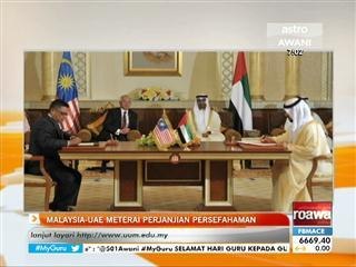 Malaysia-UAE meterai perjanjian persefahaman