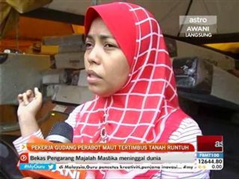 Pekerja gudang perabot maut tertimbus tanah runtuh