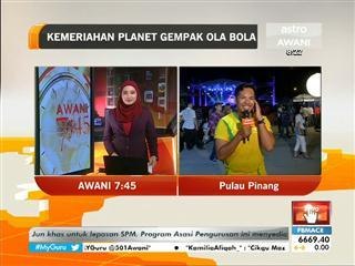 Kemeriahan Planet Gempak Ola Bola, P. Pinang
