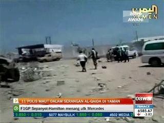 11 polis maut dalam serangan Al-Qaeda di Yaman