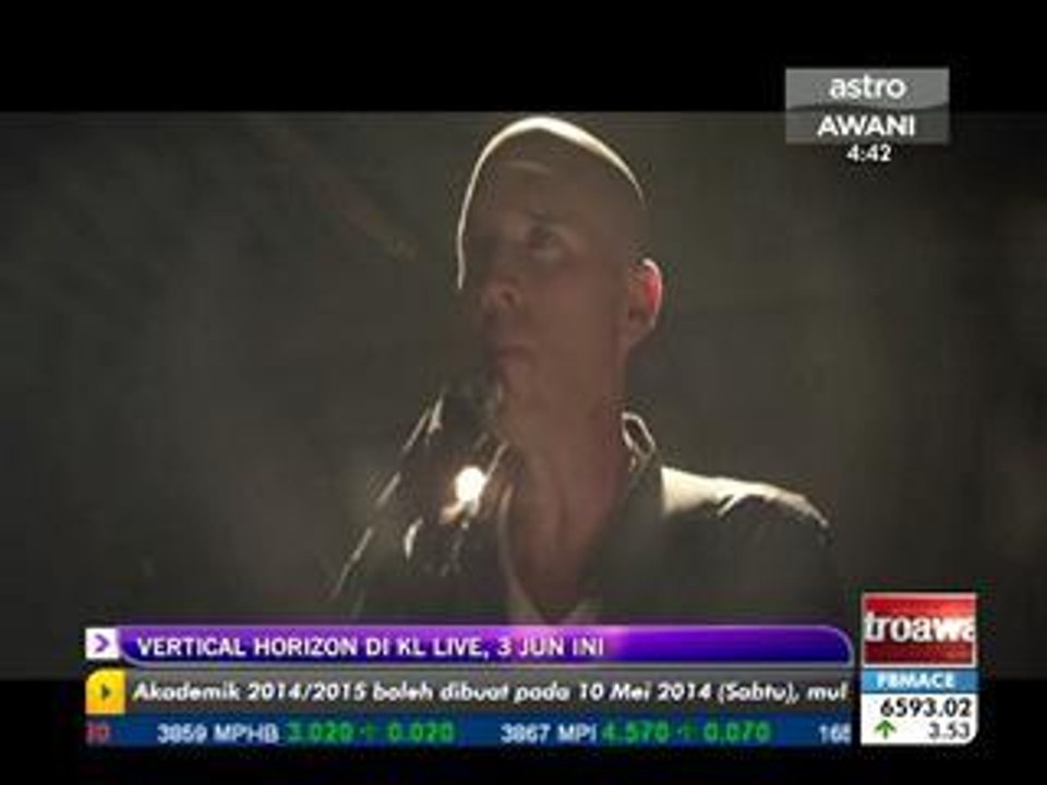 Vertical Horizon di KL Live, 3 Jun ini