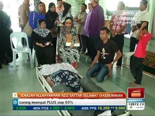 Jenazah Allahyarham Aziz Sattar selamat dikebumikan