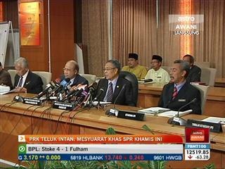 PRK Teluk Intan: Mesyuarat khas SPR Khamis ini