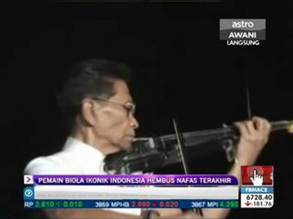 Pemain biola ikonik Indonesia hembus nafas terakhir