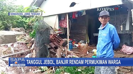 Pasca Banjir di Mangkang Wetan, Warga Cari Barang-barang yang Bisa Diselamatkan