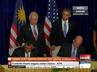 Obama ucap 'semoga berjaya' QPR semasa #obamainkl