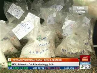 Operasi pelupusan dadah besar-besaran