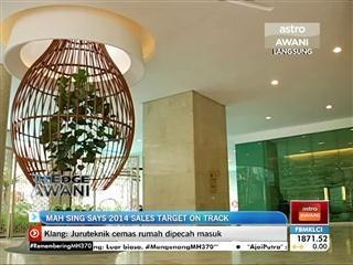 Mah Sing says 2014 sales target on track