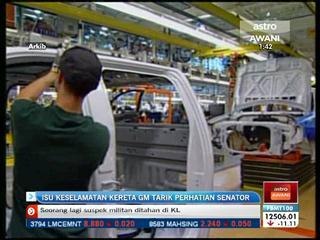 Isu keselamatan kereta GM tarik perhatian senator