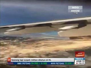 Rakaman video kebakaran pesawat mula viral di internet