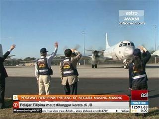 Pesawat berlepas pulang ke negara masing - masing