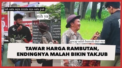 Tawar Harga Rambutan di Pedagang Keliling, Endingnya Malah Bikin Takjub
