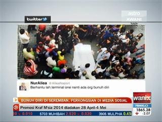 Bunuh diri di Seremban, perkongsian di media sosial