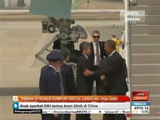 Obama di Kuala Lumpur untuk lawatan tiga hari