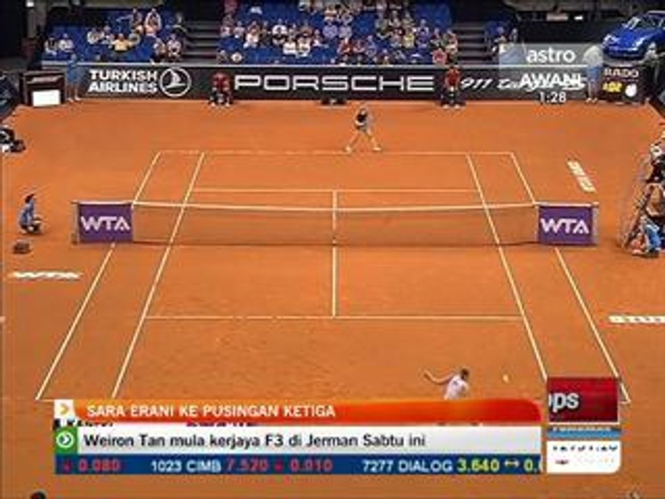 Tenis WTA Grand Prix: Sara Erani ke pusingan ketiga