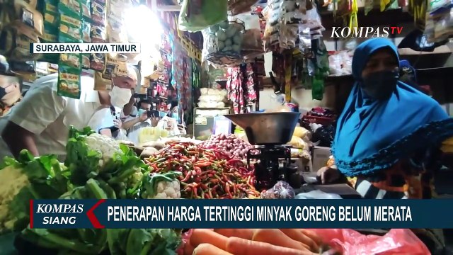 Mendag Sidak ke Pasar Tambakrejo: Penerapan Harga Tertinggi Minyak Goreng Belum Merata!