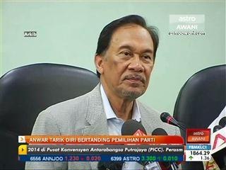 Anwar tarik diri bertanding pemilihan parti