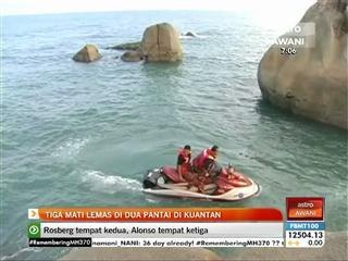 Tiga mati lemas di dua pantai di Kuantan
