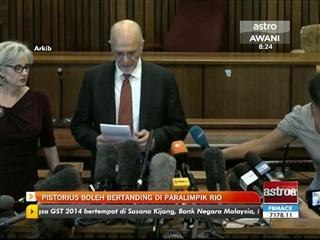 Pistorius boleh bertanding di Paralimpik Rio